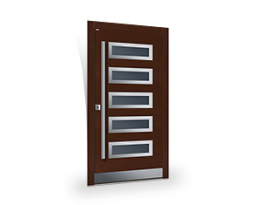 Top Design INOX | Modern entry door <br>Basic Line, Parmax® Wooden Doors: Exterior and interior