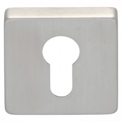 INOX square rosette for insert mounting
