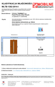 82 mm door wing cross section